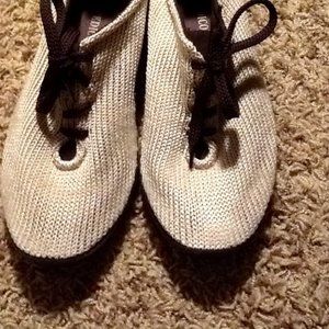 ARCOPEDICO LS Beige "Shocks" EU 39 Flat Lace-Up Kn